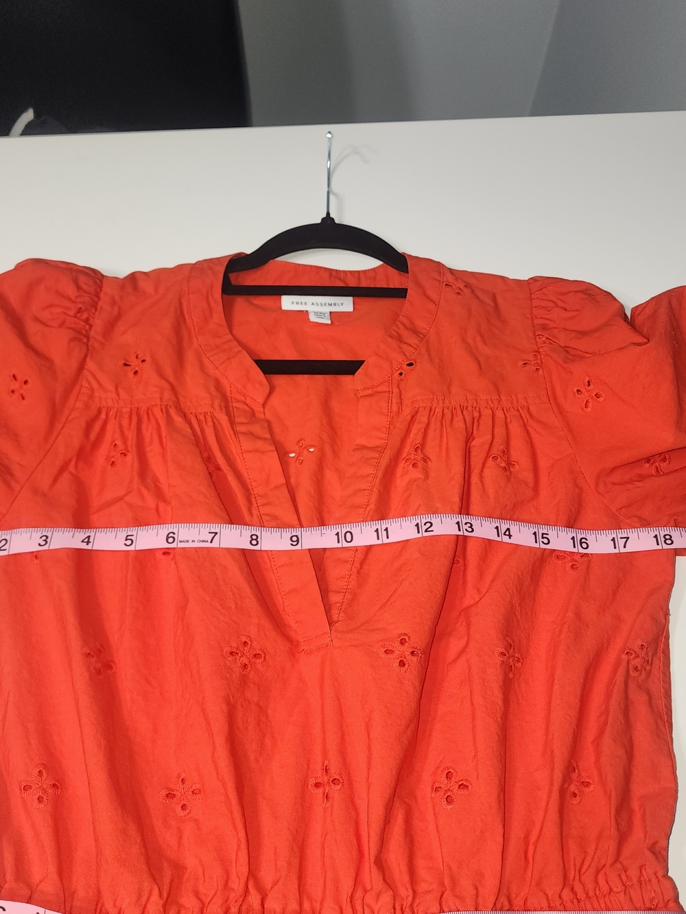 Free Assembly Women's Bright Orange Dress - Size M 8-10 Boho Festival - Picture 6 of 8